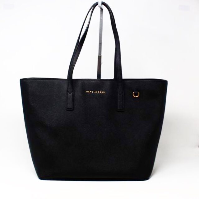 MARC JACOBS 30219 Black Saffiano Leather Tote 1