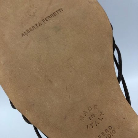 ALBERTA FERRETI Brown Sandals US 7.5 Eur 37.5 7018 g