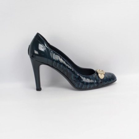 GUCCI Teal Heels Size 7.5 Eur 37.5 10994 e