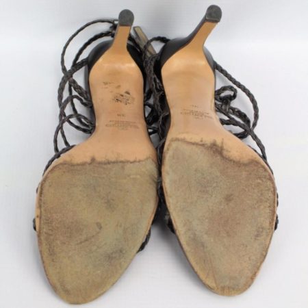 VALENTINO Bronze Strappy Heels Size 8 Eur 38 10985 f