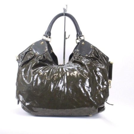 LOUIS VUITTON Limited Edition Olive Green Patent Leather Surya XL Item13386 b