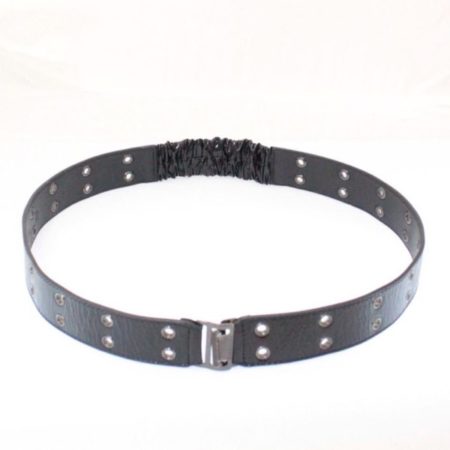 BURBERRY Black Patent Leather Belt Size 34 Item13715 d
