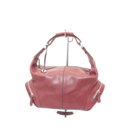 TODS Red Leather Hobo Bag Item13529 a