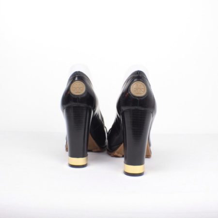 TORY BURCH Black Patent Leather Over Buckles Pump Size USA 10 Euro 40 Item15246 d