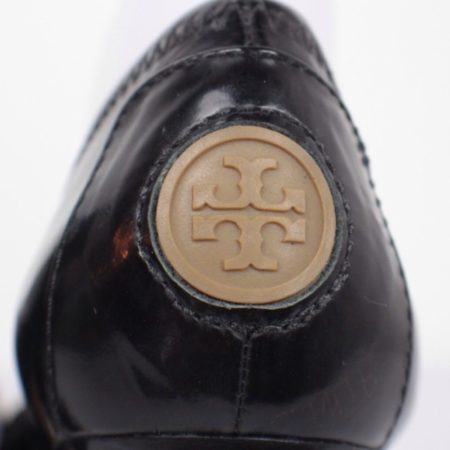 TORY BURCH Black Patent Leather Over Buckles Pump Size USA 10 Euro 40 Item15246 e