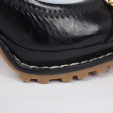 TORY BURCH Black Patent Leather Over Buckles Pump Size USA 10 Euro 40 Item15246 i