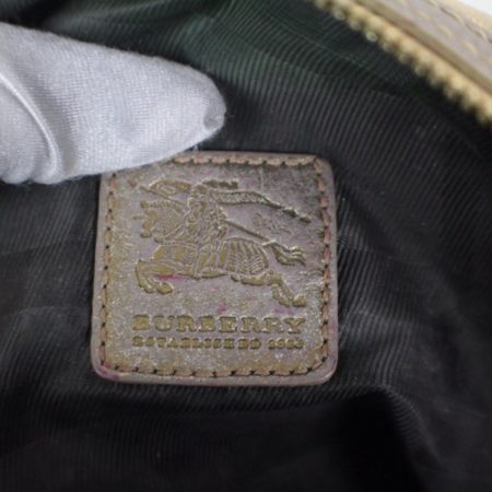 BURBERRY Metallic Check Cosmetic Bag Item16372 g