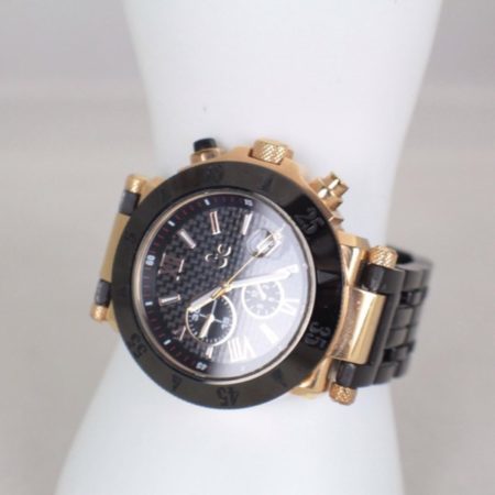 GUESS COLLECTION Black Gold Swiss Made Watch Item16378 e
