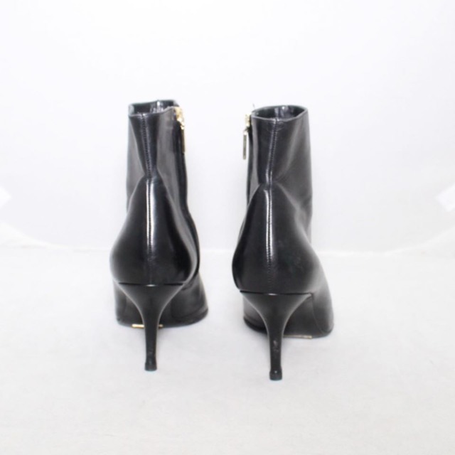 DOLCE GABBANA Black Leather Booties Size 10 US Eur 40 21254 b
