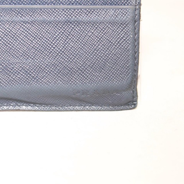 PRADA Navy Blue Leather Card Holder 21994 f
