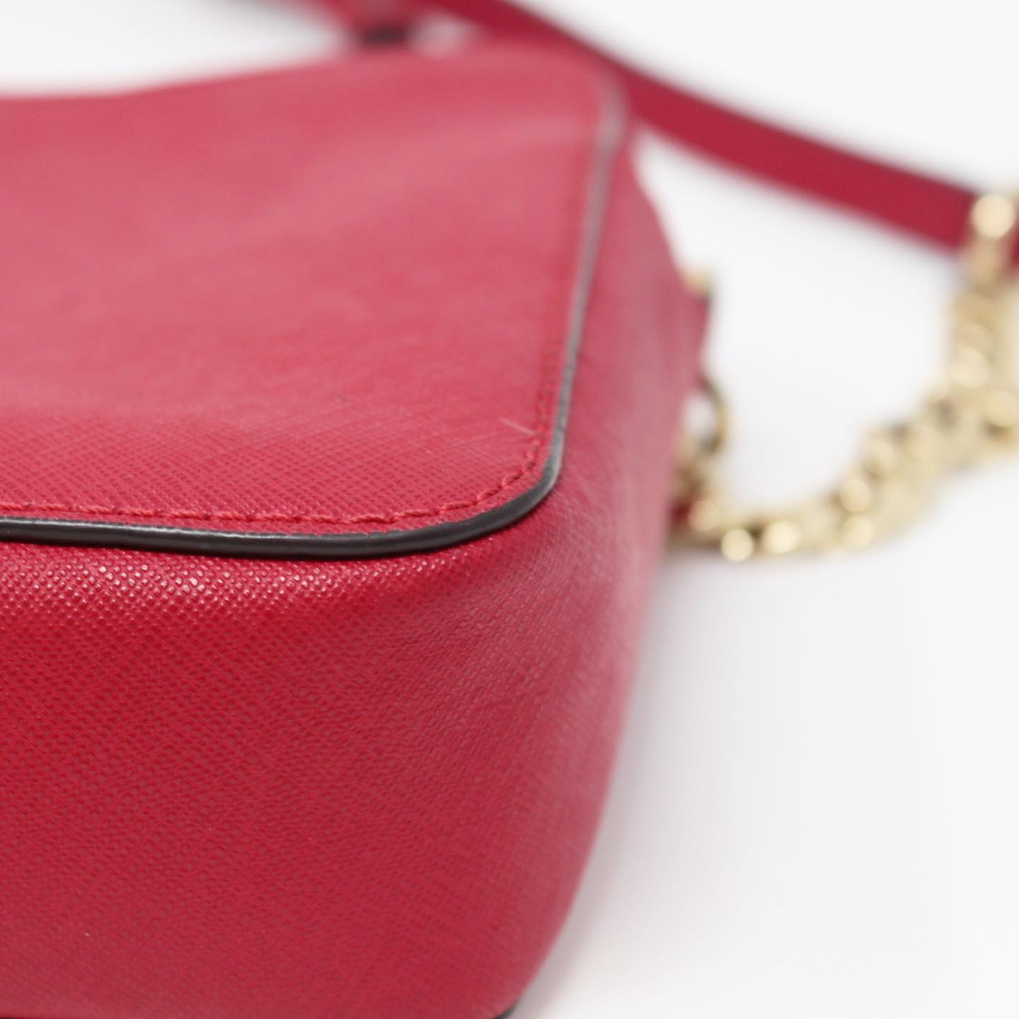 Leather crossbody bag Michael Kors Red in Leather - 29840987