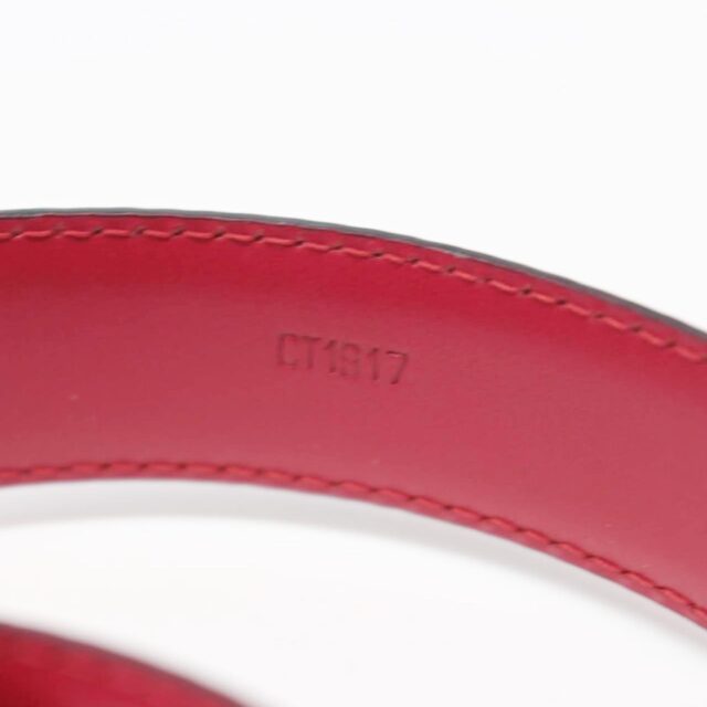 LOUIS VUITTON Red Epi Leather Belt 26352 c