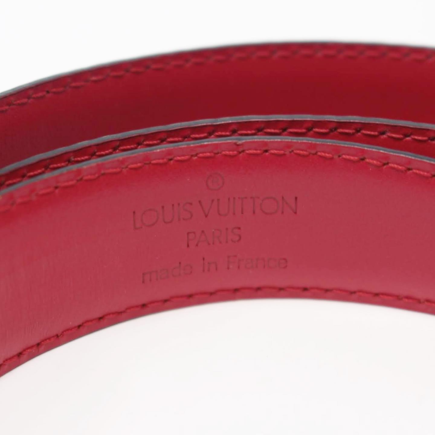 LOUIS VUITTON Red Epi Leather Belt (Size 44) #26352 – ALL YOUR BLISS