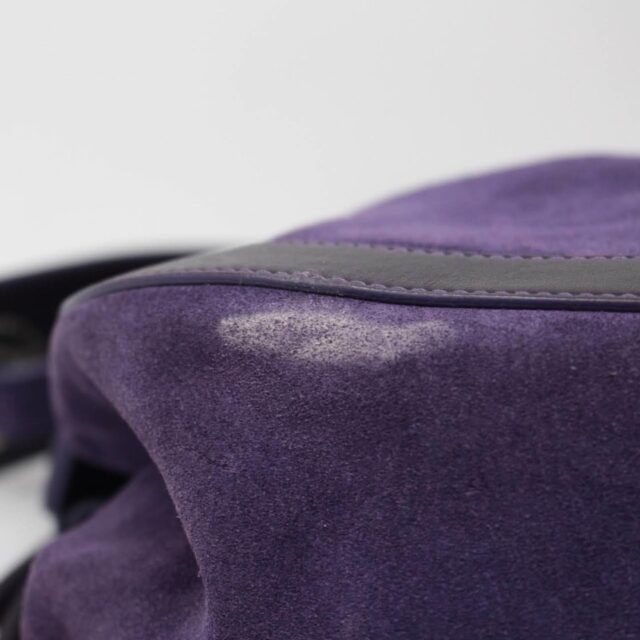 BALLY Purple Suede Handbag 27214 e