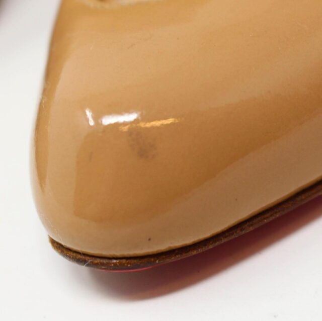 CHRISTIAN LOUBOUTIN Nude Patent Leather Heels US 9.5 EU 39.5 27474 7