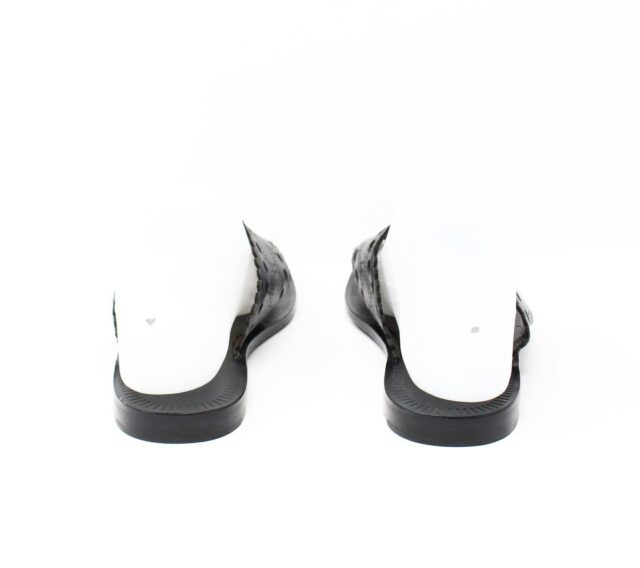 DIANE VON FURSTENBERG Black Leather Sandals US 6.5 EU 36.5 14461 2