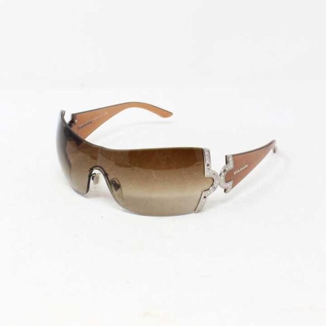 BVLGARI Brown Round Over Sized Sunglasses 28825 1
