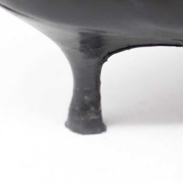 MANOLO BLAHNIK Black Leather Boot Heels US 9 EU 39 29040 8