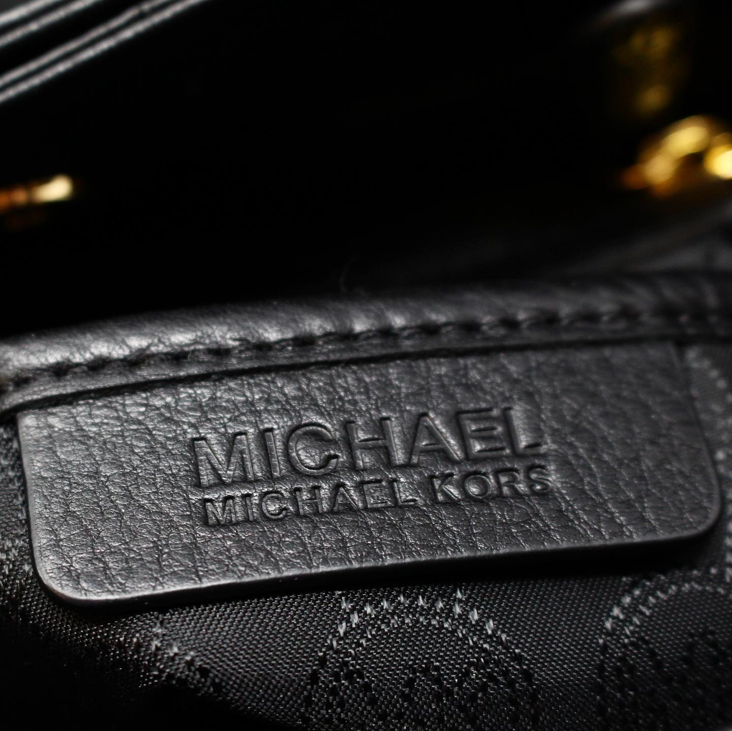 MICHAEL KORS Black Pebbled Leather Crossbody Tote #22557 – ALL 