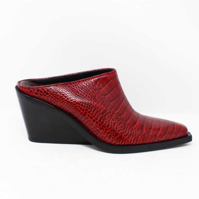 RAG BONE Red Croc Print Leather Boots US 8 EU 38 28349 2
