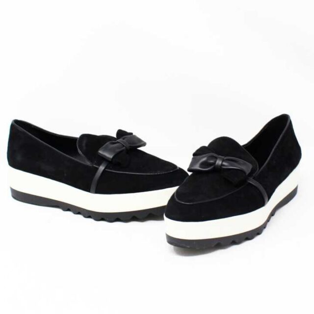 KARL LAGERFELD Black Suede Platform Shoes US 8.5 EU 38.5 29144 1