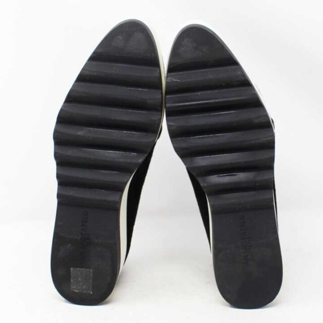 KARL LAGERFELD Black Suede Platform Shoes US 8.5 EU 38.5 29144 4