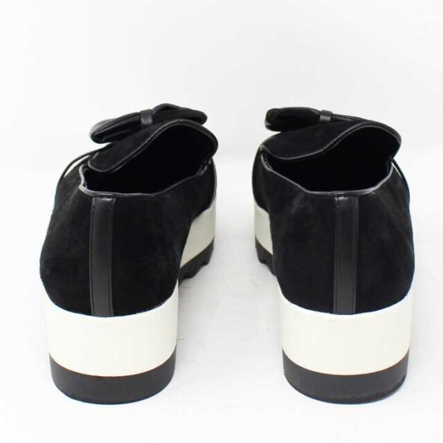 KARL LAGERFELD Black Suede Platform Shoes US 8.5 EU 38.5 29144 7