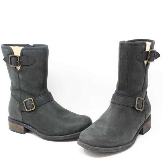 UGG Grey Velvet Boots US 6.5 EU 36.5 29172 1