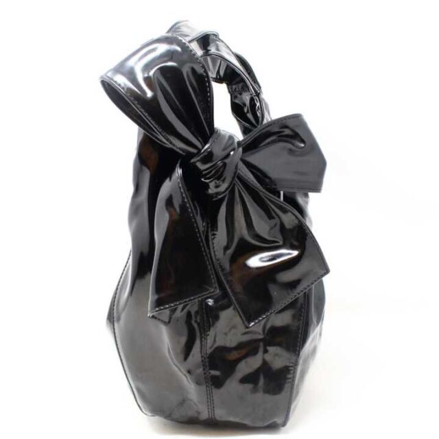 VALENTINO GARAVANI Black Patent Leather Handbag 29104 2