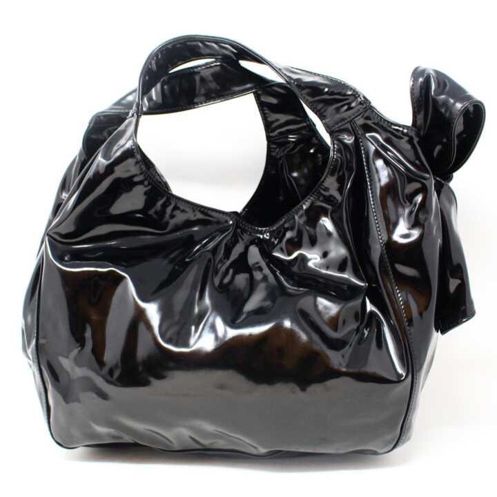 VALENTINO V LOGO HANDBAG IN BLACK LEATHER BLACK LEATHER PURSE SHOULDER BAG  ref.392140 - Joli Closet