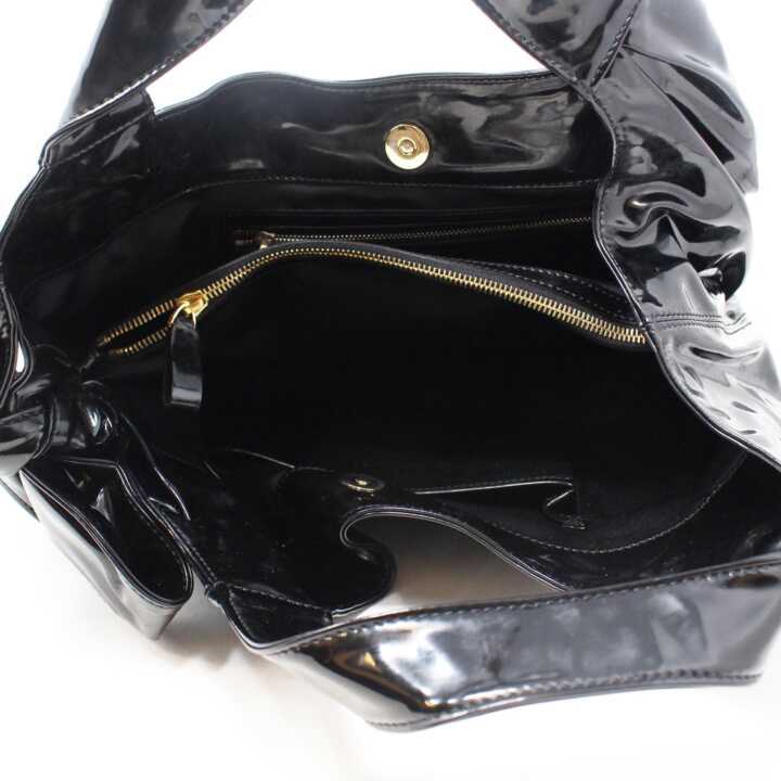 VALENTINO V LOGO HANDBAG IN BLACK LEATHER BLACK LEATHER PURSE SHOULDER BAG  ref.392140 - Joli Closet