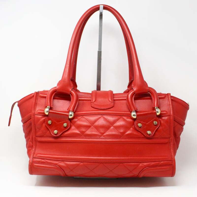 BURBERRY Red Leather Manor Bag #29952 – ALL YOUR BLISS