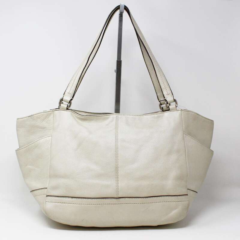Coach, Bags, Coach Leather Tote Bag Off White