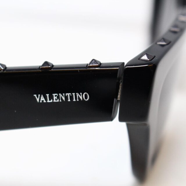 VALENTINO 30059 Black Studded Cat Eye Sunglasses 6