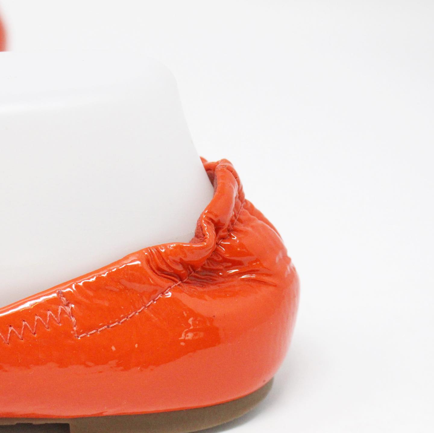 Patent leather sandal Louis Vuitton Orange size 40 EU in Patent