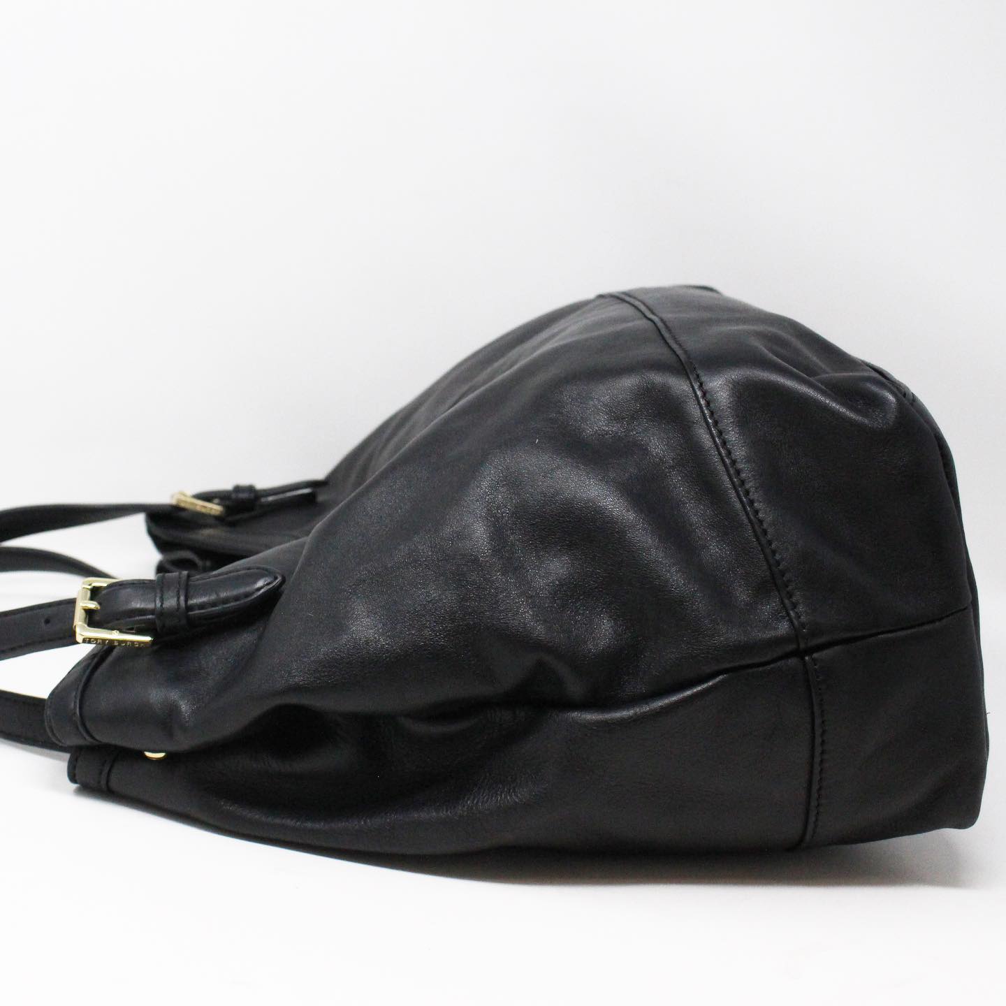 Leather handbag Tory Burch Black in Leather - 25092160