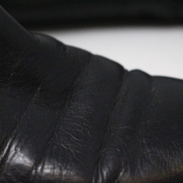 VIA SPIGA 31352 Black Leather Tall Boots US 7.5 EU 37.5 10