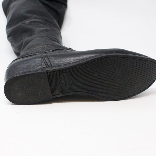 VIA SPIGA 31352 Black Leather Tall Boots US 7.5 EU 37.5 8