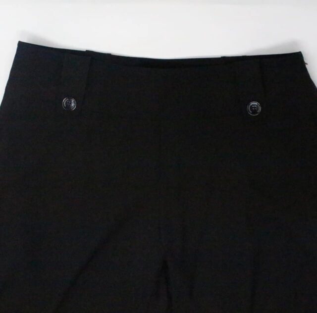 BURBERRY 31942 Black Slacks Pants Size 16 2