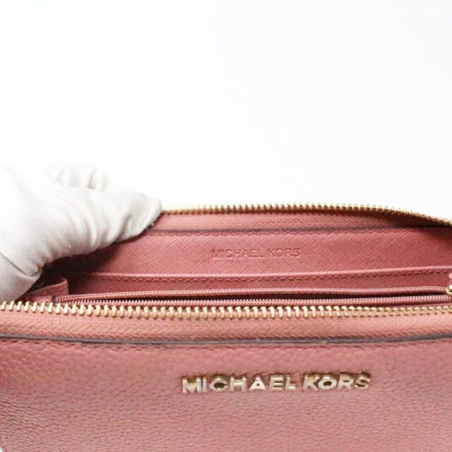MICHAEL KORS 31805 Pink Leather Continental Wallet 7