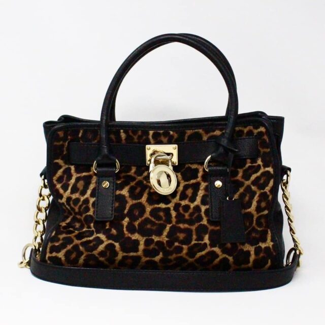 MICHAEL KORS 32860 Cheetah Handbag with Gold Hardware 1