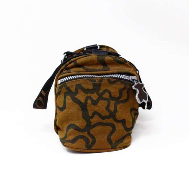 TOUS 32605 Brown Print Nylon Handbag 4
