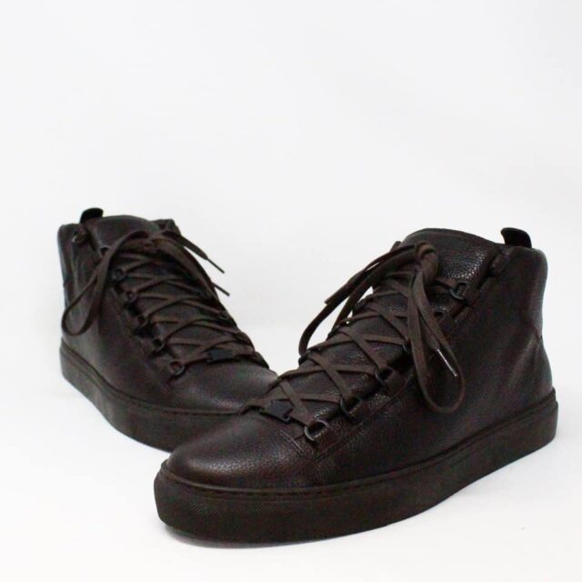 BALENCIAGA 33059 Mens Brown Leather Sneakers US 11 EU 41 1
