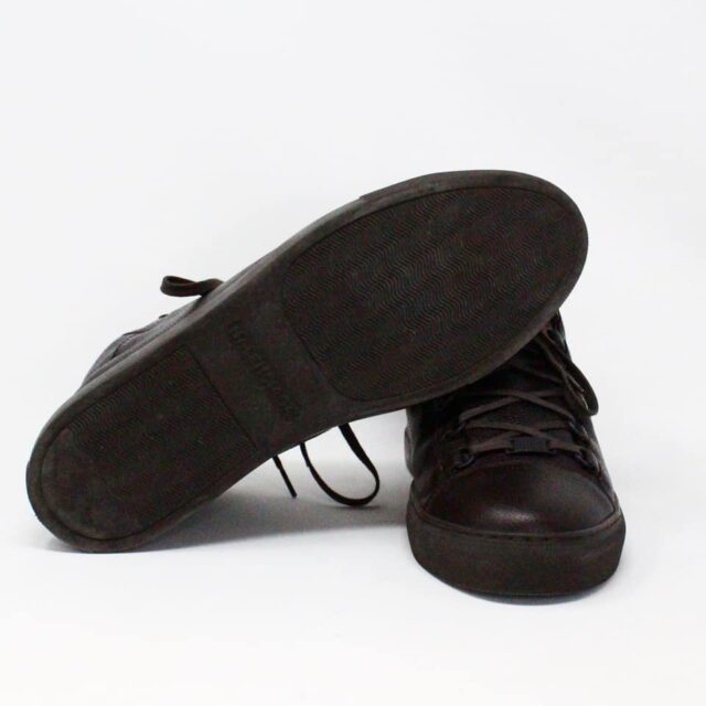BALENCIAGA 33059 Mens Brown Leather Sneakers US 11 EU 41 4
