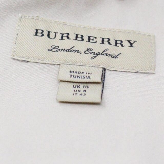 BURBERRY 32829 Womens Stone Button Up Blouse Size 8 6