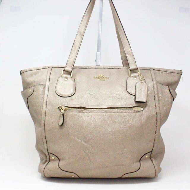 COACH 32912 Metallic Leather Handbag 1