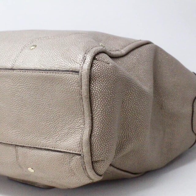 COACH 32912 Metallic Leather Handbag 4