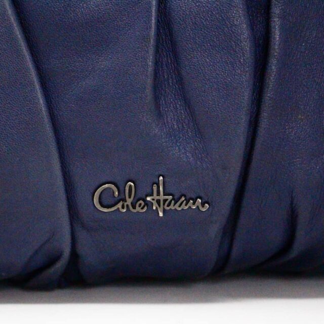 COLE HAAN 32932 Navy Leather Tote Bag 7