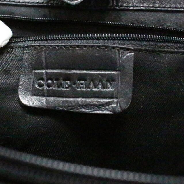 COLE HAAN 33103 Black Croc Embossed Leather Shoulder Bag 8
