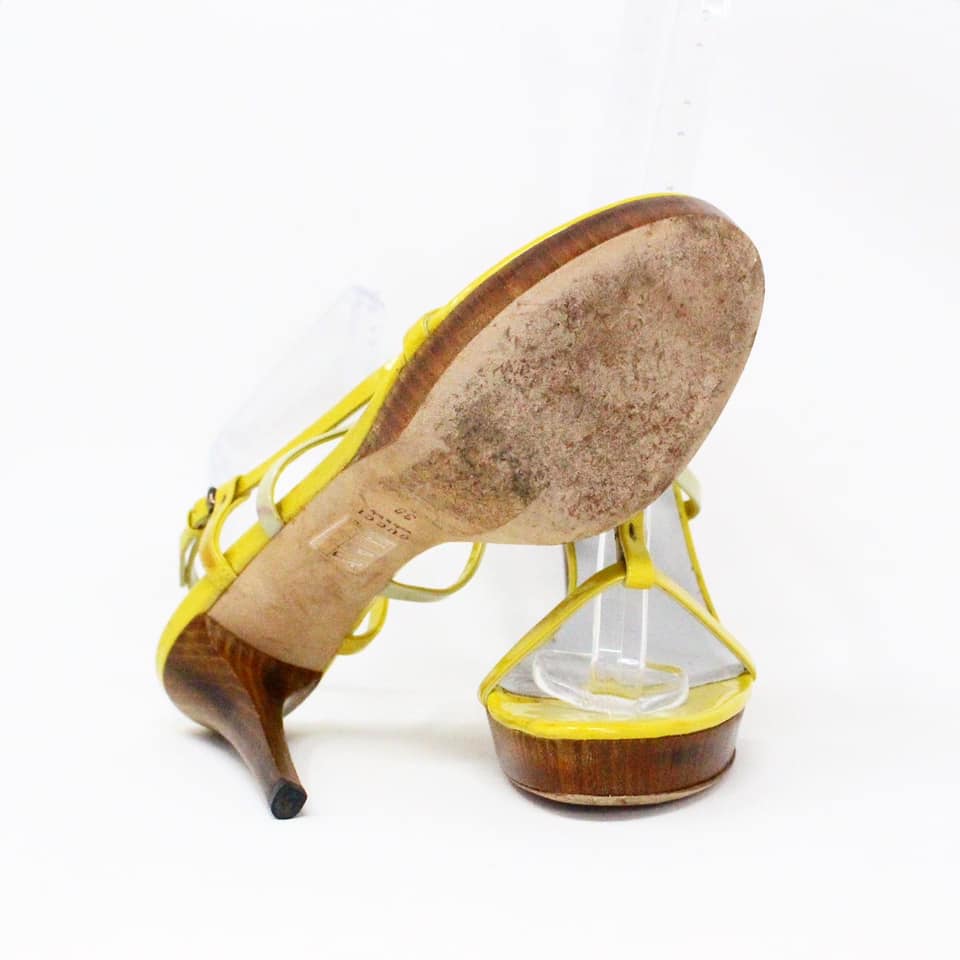 Pre-Owned Louis Vuitton Black Wooden Sandals Slide Shoes Size 9 1/2 US